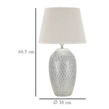 LAMPA STOŁOWA Z ŻYWICY WAVE Ø 35X65 cm